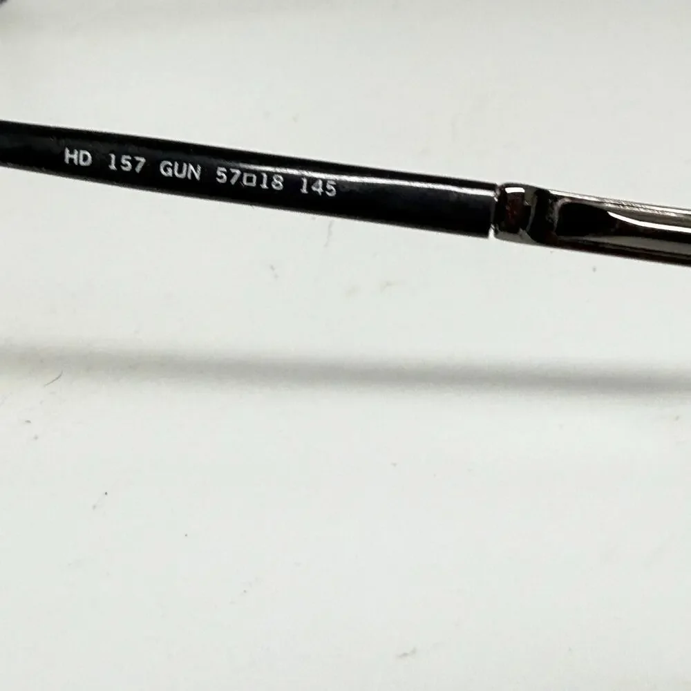 HARLEY-DAVIDSON HD157 Silver Eyeglasses Frames‎ HD 157 Gun 57-18-145 H19702